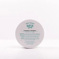 Lemongrass + Eucalyptus Body Scrub -Household Items Sale lemongrass eucalyptus body scrub buff city soap 3