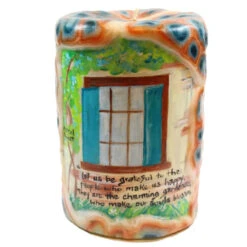 Quote Pillar Candle - "Let Us Be Grateful To The People Who Make Us Happy; They Are The Charming Gardeners Who Make Our Souls Blossom" Marcel Proust - 4X6