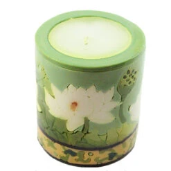 Medium Inlay Pillar Candle -Household Items Sale lotus inlay pillar 543800