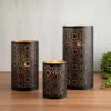 Mandala Metal Cutout Candle Lantern -Household Items Sale mandala