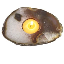 Agate Tea Light Candle Holder -Household Items Sale natural agate candle holder v5