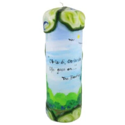 Quote Pillar Candle - "Ob-la-di, Ob-la-da, Life Goes On" The Beatles