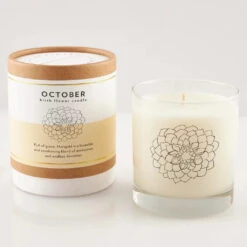 Scripted Fragrance Birth Flower Scented Jar Candle 25 Scripted Fragrance Birth Flower Scented Jar Candle -Household Items Sale october