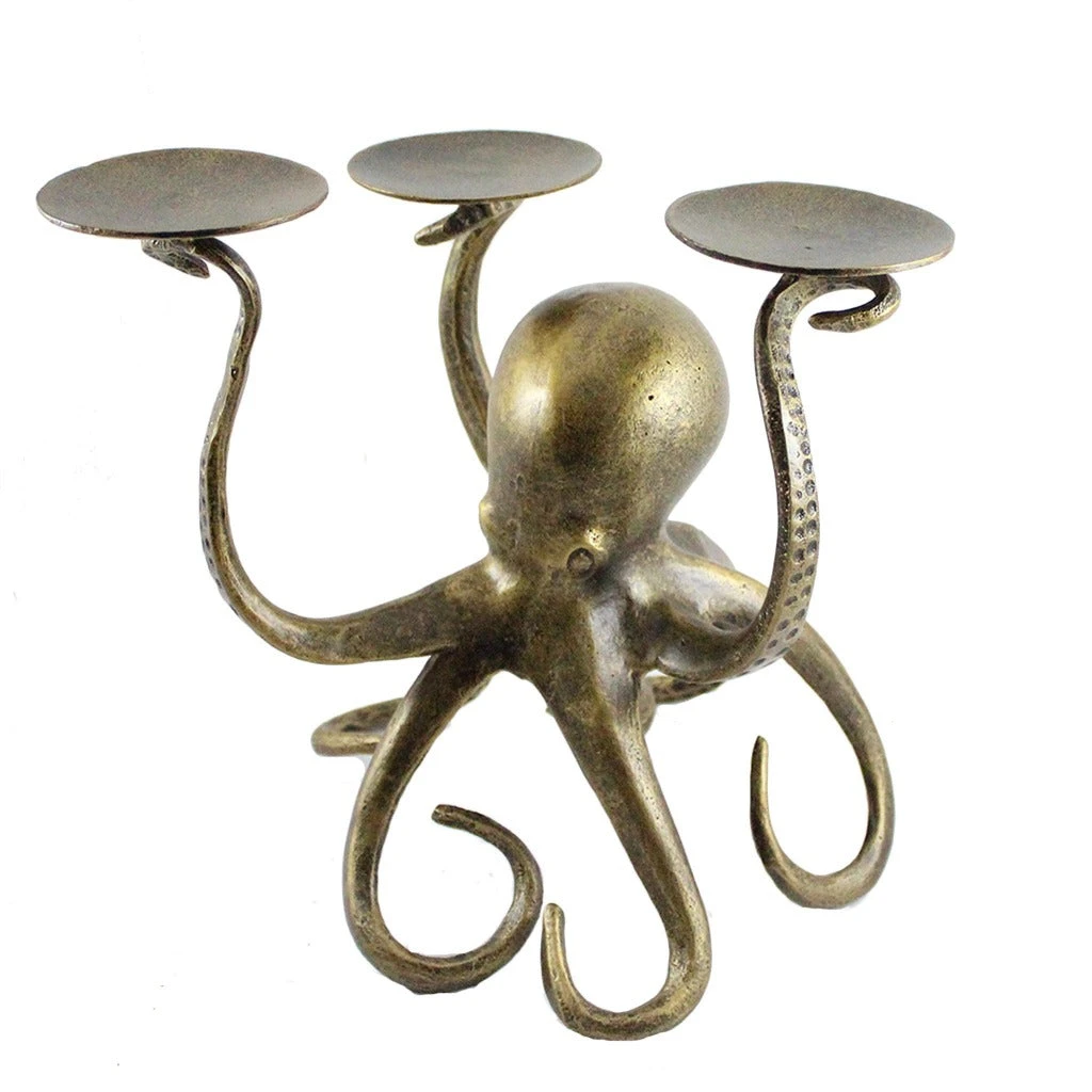 Metal Octopus Pillar Candle Holder 5 Metal Octopus Pillar Candle Holder - Image 3