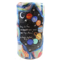 Quote Pillar Candle - "Only In The Darkness Can You See The Stars." - Dr. Martin Luther King Jr.