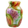 Painted Veneer Vase Candle - Flowers With Hummingbird -Household Items Sale painted vase candle with flowers and hummingbirds