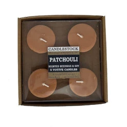 Beeswax And Soy Scented Votive Candle - 5 Pack -Household Items Sale patchouli for web