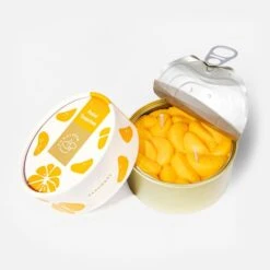 Scented Candle Can -Household Items Sale peeled tangerines