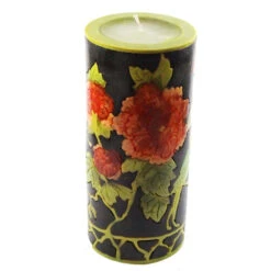 Large Inlay Pillar Candle -Household Items Sale peony bird inlay pillar 692700