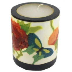 Small Inlay Pillar Candle -Household Items Sale peony with butterfly inlay pillar candle 4832d823 9b45 423b b89f ccfed5a62963