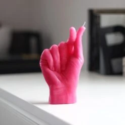 "Finger Hearts" Candle Hand