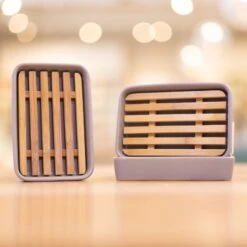 Grey Porcelain And Bamboo Soap Dish 11 Grey Porcelain And Bamboo Soap Dish -Household Items Sale porcelain bamboo soap dish grey buff city soap