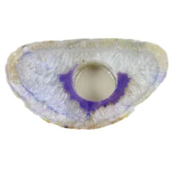 Agate Tea Light Candle Holder -Household Items Sale purpe agate holder