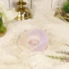 Rainbow Aura Rose Quartz Tea Light Candle Holder 2 Rainbow Aura Rose Quartz Tea Light Candle Holder -Household Items Sale rainbowaura