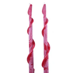 Knorr Beeswax Single Spiral Taper Candle -Household Items Sale red spiral