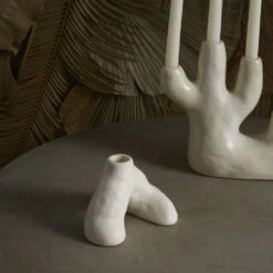 Ceramic Taurus Taper Candle Holder -Household Items Sale singles