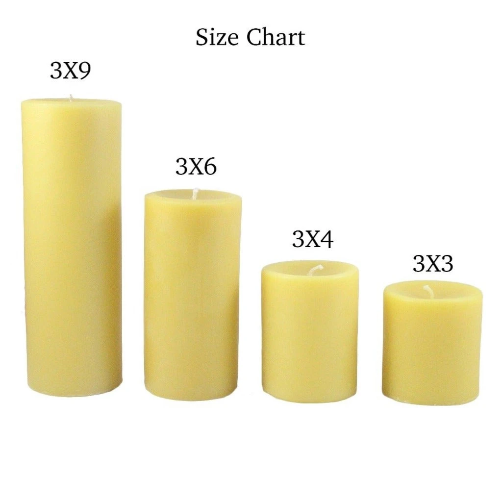 Beeswax Round Pillar Candle 5 Beeswax Round Pillar Candle - Image 3