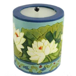 Small Inlay Pillar Candle -Household Items Sale small lotus inlay pillar