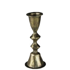 Haiki Brass Taper Candle Holder