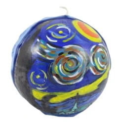Van Glow Starry Night Ball Candle -Household Items Sale starry night large ball candle