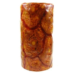 Van Glow Painted Pillar Candle - Sunflowers -Household Items Sale sunflower van glow