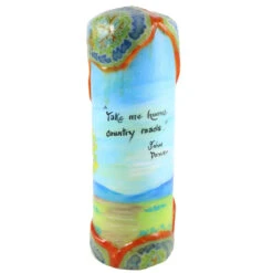 Quote Pillar Candle - "Take Me Home, Country Roads" John Denver