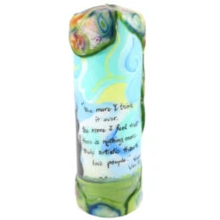 Quote Pillar Candle - "The More I Think It Over, The More I Feel That There Is Nothing More Truly Artistic Than To Love People" Vincent Van Gogh