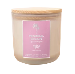 Tropical Escape Single Wick Candle -Household Items Sale tropical escape solo