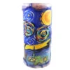 Van Glow Starry Night Pillar Candle - 8 Inches -Household Items Sale van glow starry night 4x8 1