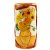 Van Glow Painted Pillar Candle - Sunflowers -Household Items Sale van glow sunflowers