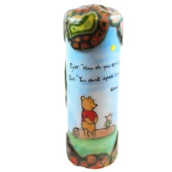 Quote Pillar Candle - Piglet: "How Do You Spell Love?" Pooh: "You Don't Spell It, You Feel It" Winnie The Pooh