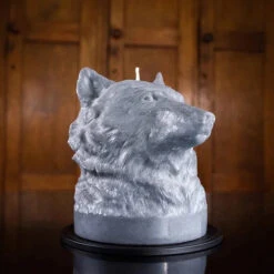 Wolf Head Candle