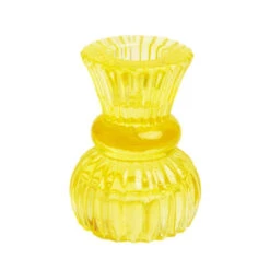 Talking Tables Colorful Glass Taper Candle Holders - 3 Inches -Household Items Sale yellow